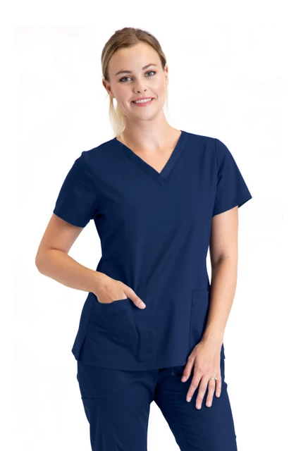 BARCO ESSENTIALS 3PKT TOP - NAVY BLUE - Női munkaruha felső (S)
