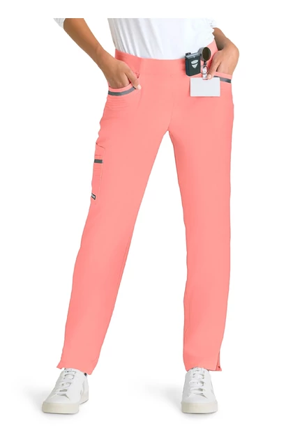 BARCO Grey's Anatomy - 6PKT MOTO INSPIRED CARGO PANT - Rosy Coral