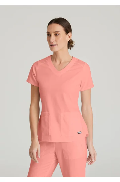 BARCO Grey's Anatomy - Emma Top - Bright Papaya