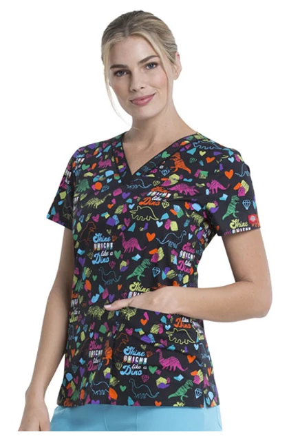 Dickies - Shine Bright like a dino - Dino mintás női felső