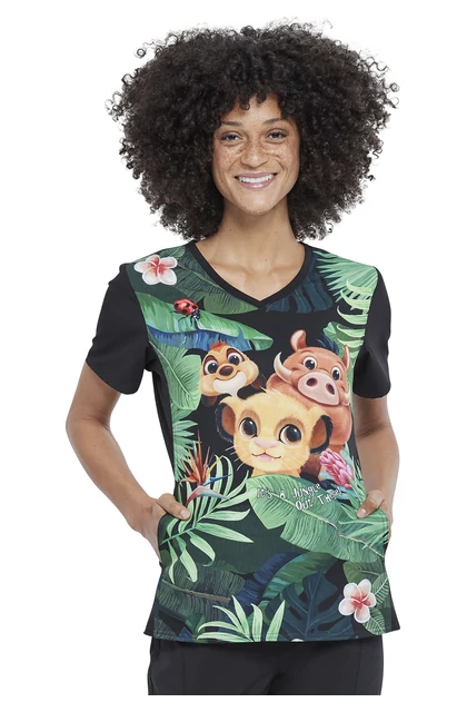 Cherokee DISNEY mintás - Tooniforms munkaruha felső - Wild Things - Lion King (XS)