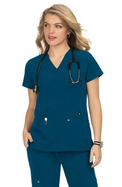 1019 - 038 - KOI - Next Gen - Hustle and Heart Top - Karibkék