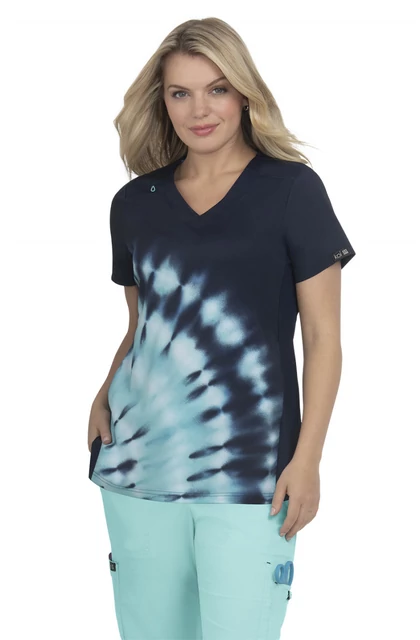 1031PR - TDBM- KOI - Cali Top - Tie Dye Burst - Sötétkék/menta 