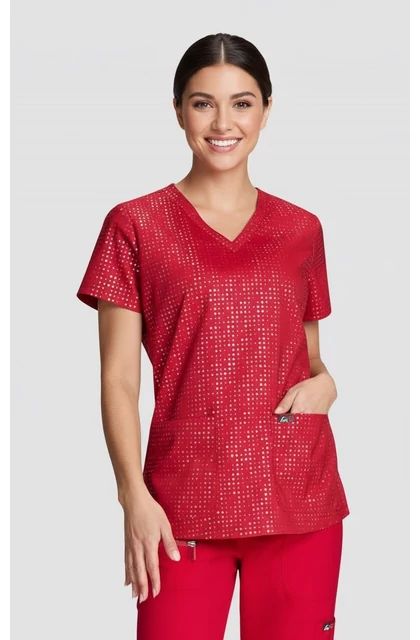 1082PR - IRY - KOI Lite - Velora Top - Iridescent Ruby / Csillámos piros