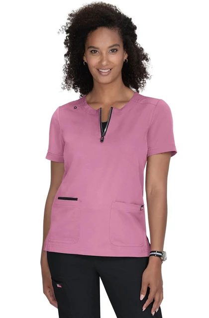 1086 - 154 - KOI - Lite Stretch - Performance Top Misty Mauve