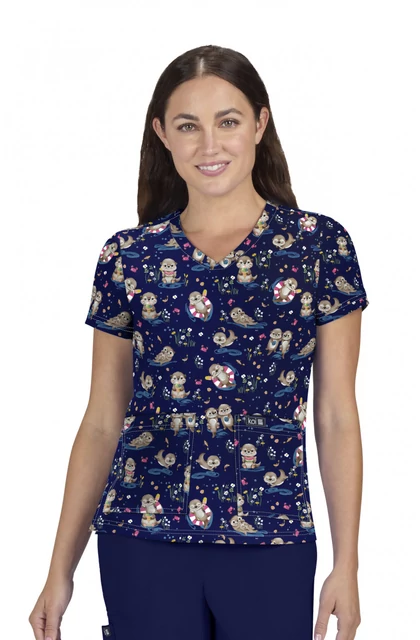 384PR - OTR - KOI - Basics - Leslie Top Otters - Vidra mintás felső