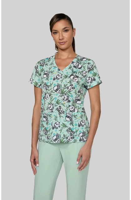 384PR - PAN - KOI - Basics - Leslie Top Pandas - Panda mintás felső 