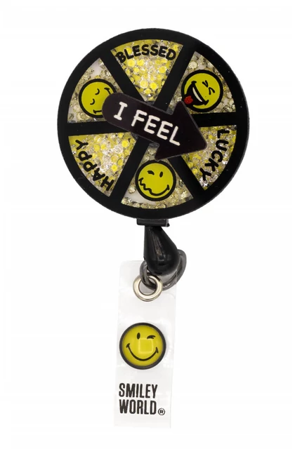 Kihúzható Hangulatkerék figurás kártyatartó -  KOI SmileyWorld Shaker Badge Today I Feel...