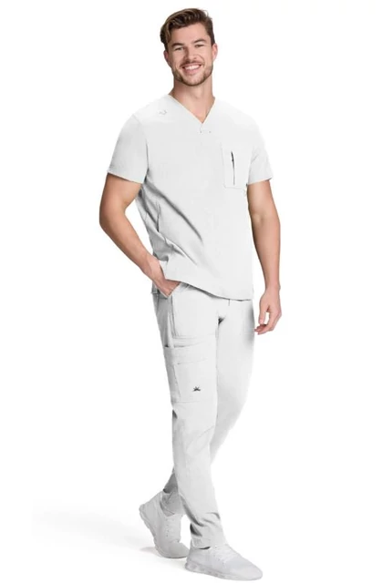 674-001 - Solis x KOI - Caldwell Top Unisex - Fehér - Premium szakadásgátló, kisállatbarát anyagból