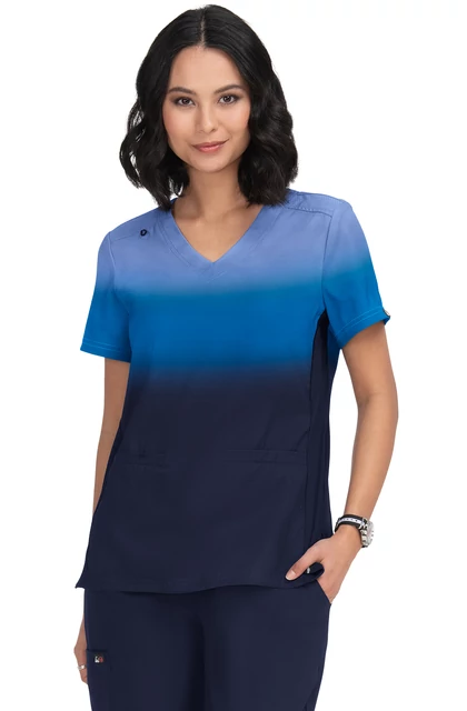 1088PLM - TC12 - KOI -  Reclaim Placement Top True Ceil/Navy Ombre