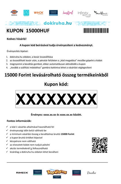 15.000 Forint értékű vásárlási utalvány Nyomtatható