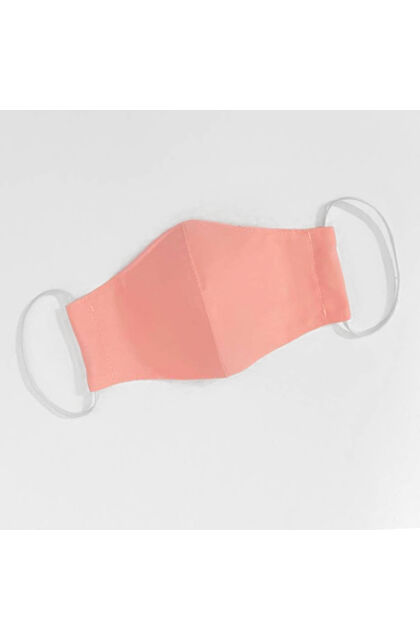 Textil maszk kétrétegű - Állítható laposgumival  - Női S/M méret - Hibiszkusz szín