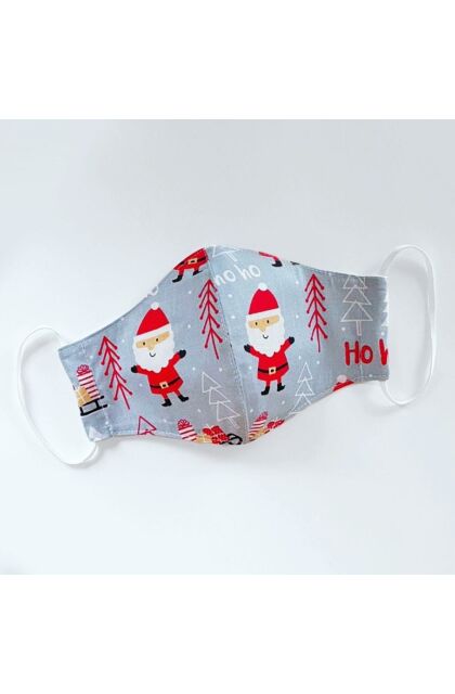 Dear Santa Claus! - Karácsonyi mintás maszk - unisex - kétrétegű - állítható gumipánt méret